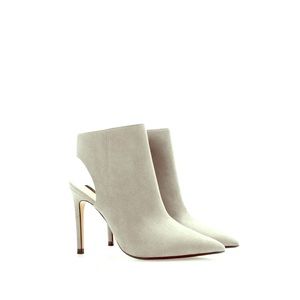 Gray Zara Basic Sling back bootie